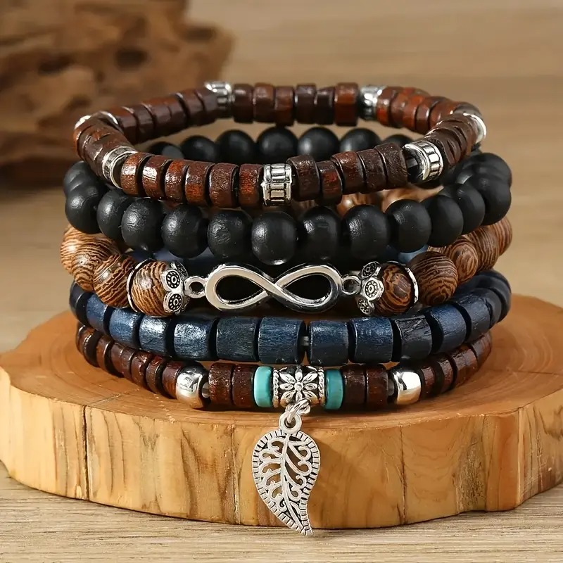Juego de pulseras con cuentas  - Bead Bracelet Men reseña y precio
