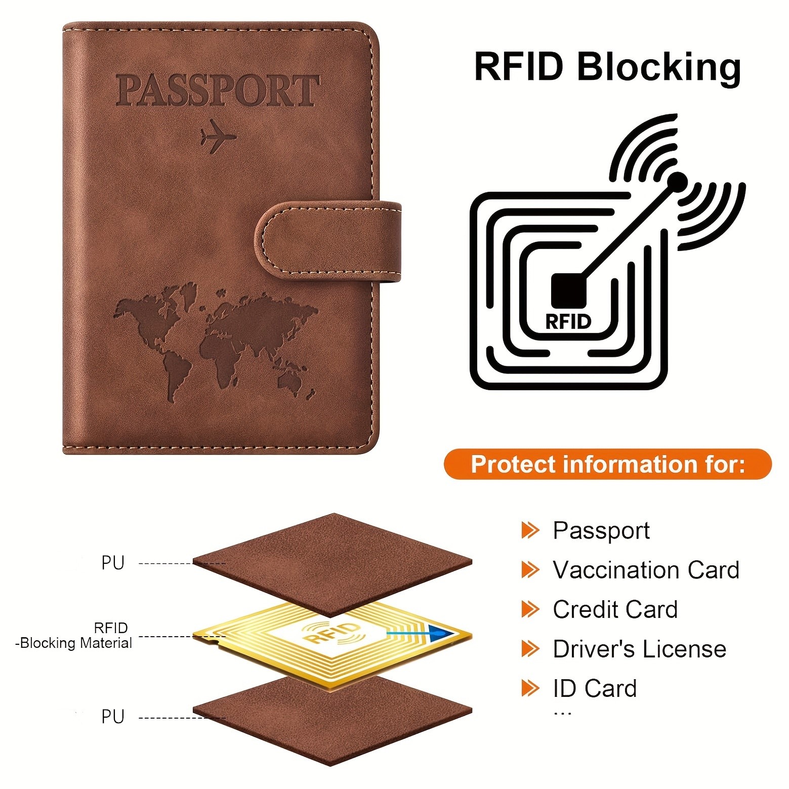 Porta Pasaportes, Funda para P - Passport Wallet Rfid reseña y precio