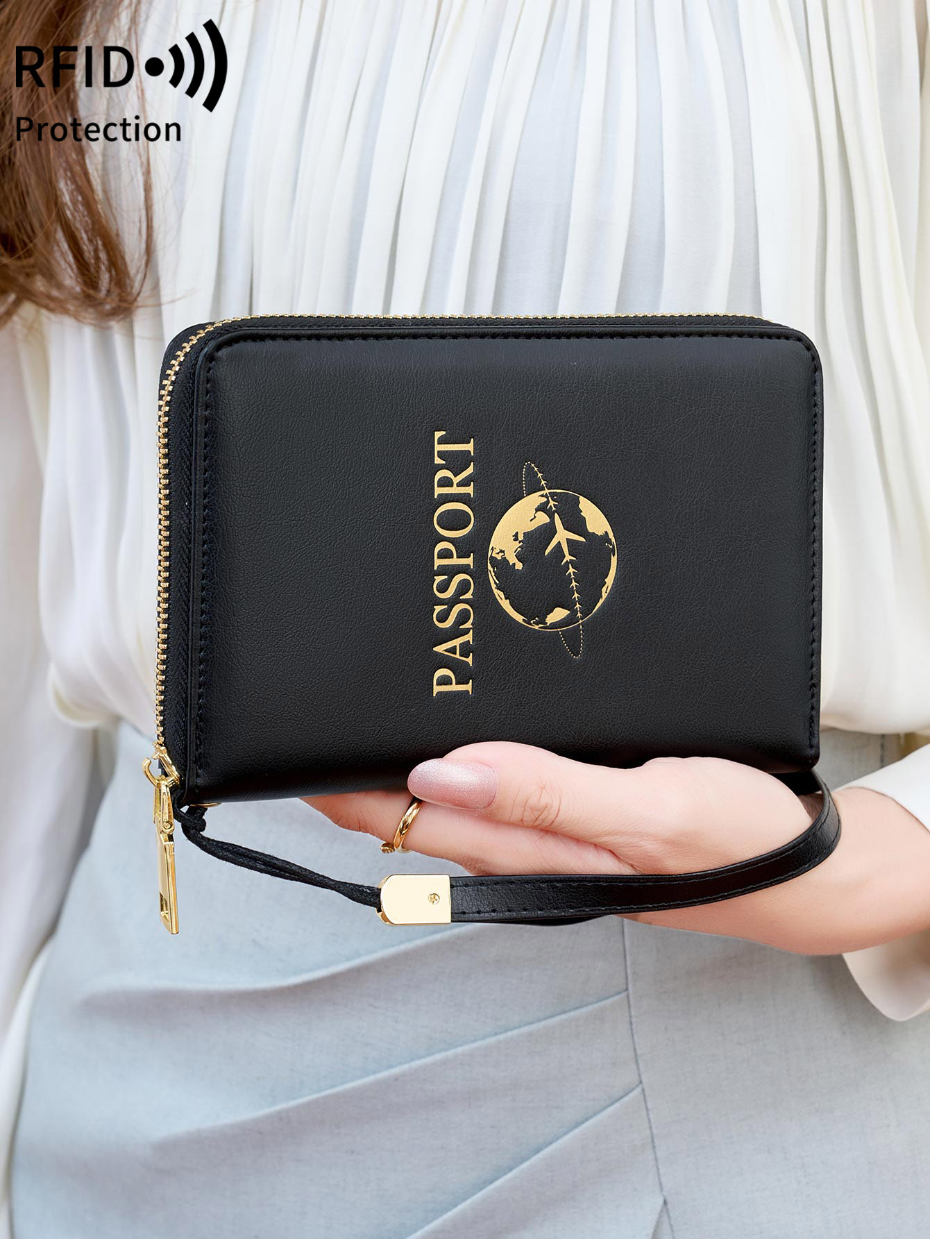 Porta Pasaportes con Protecció - Passport Wallet Rfid reseña y precio