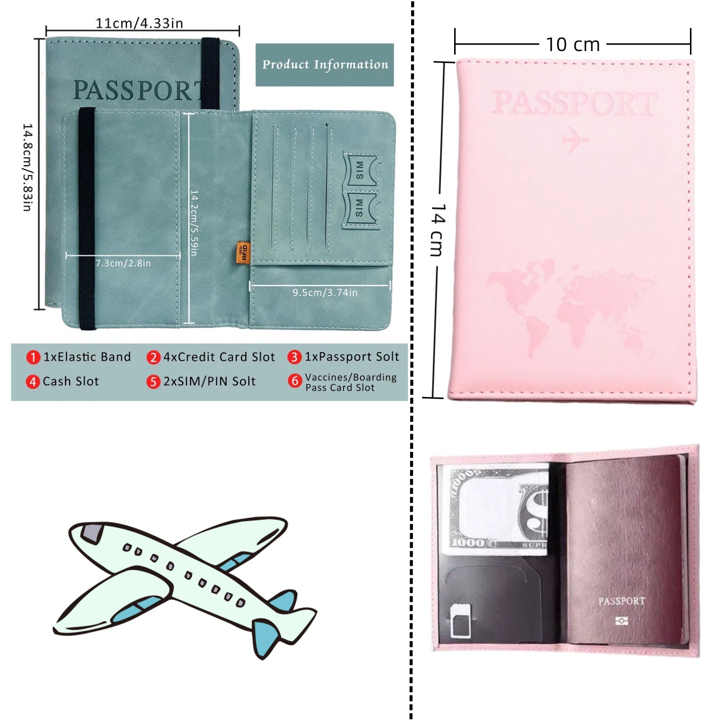 Funda de Pasaporte Vintage con - Passport Wallet Rfid reseña y precio