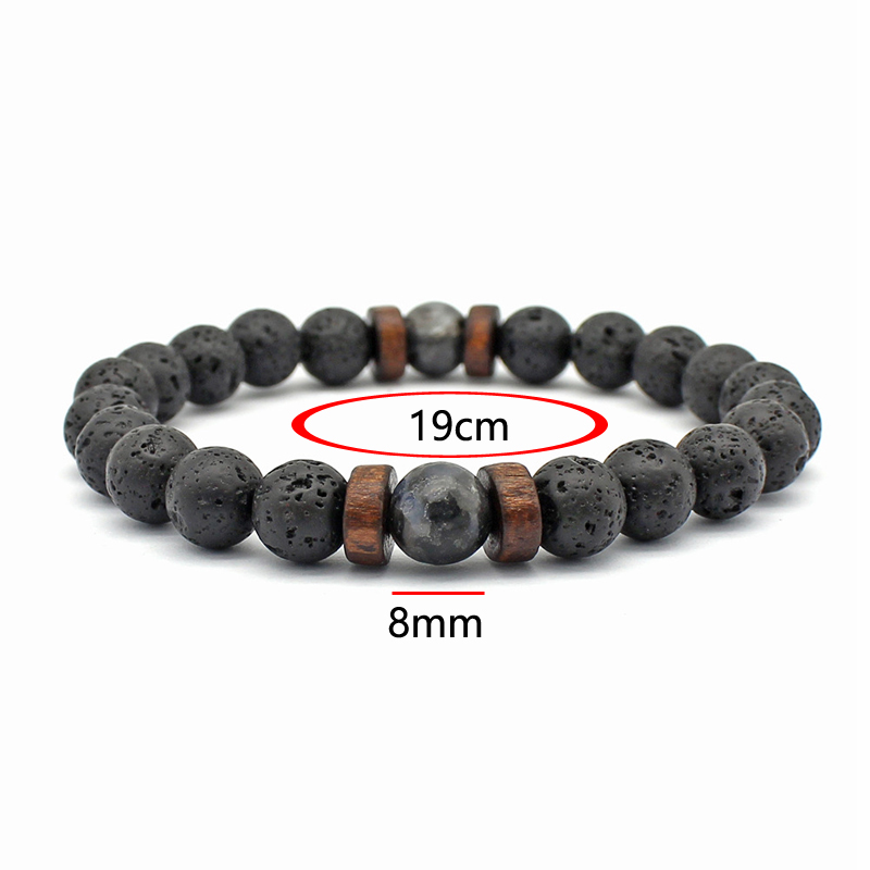 Pulsera de Cuentas de Piedra V - Bead Bracelet Men reseña y precio