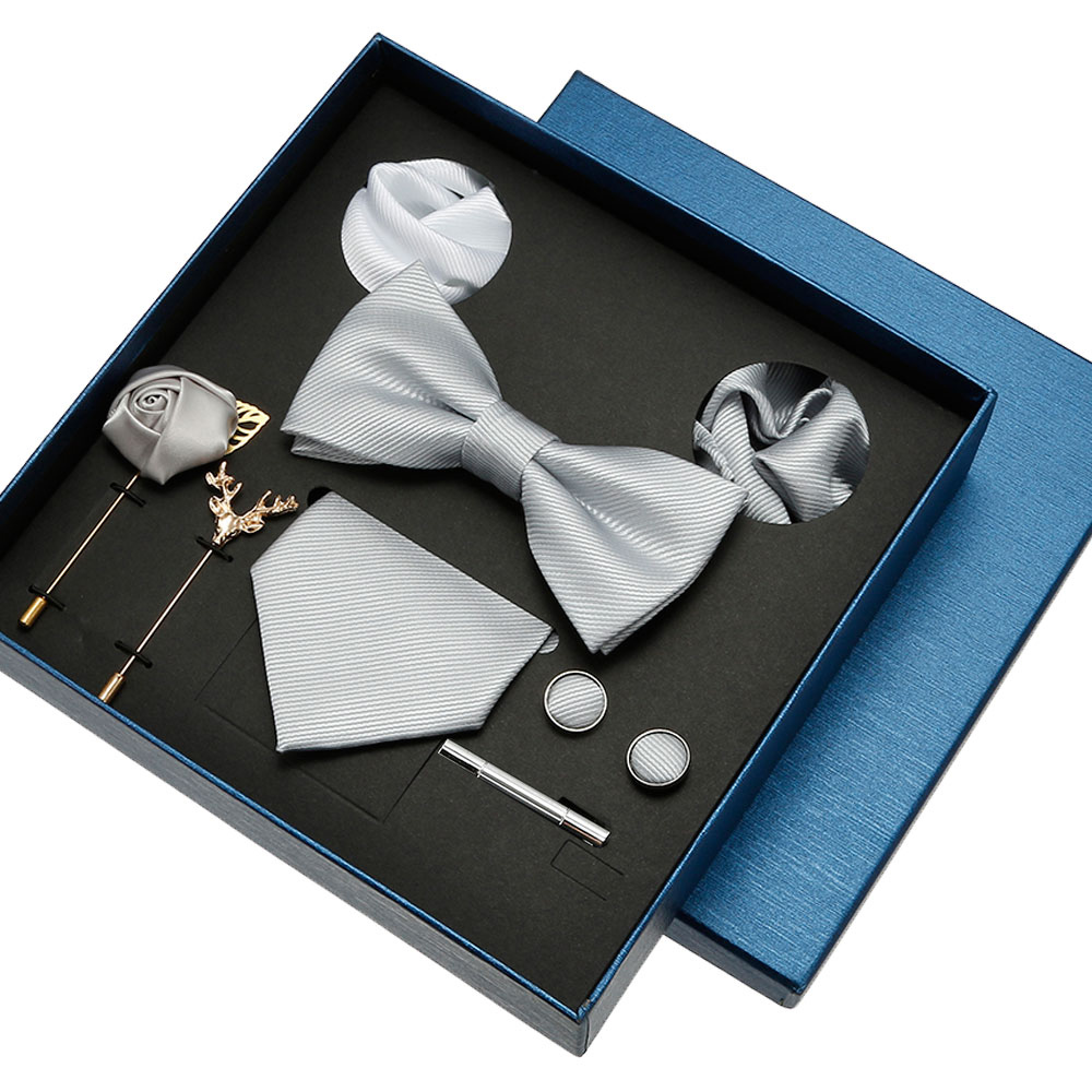 Conjunto de Corbata Lisa para  - Neck Tie Set Box reseña y precio