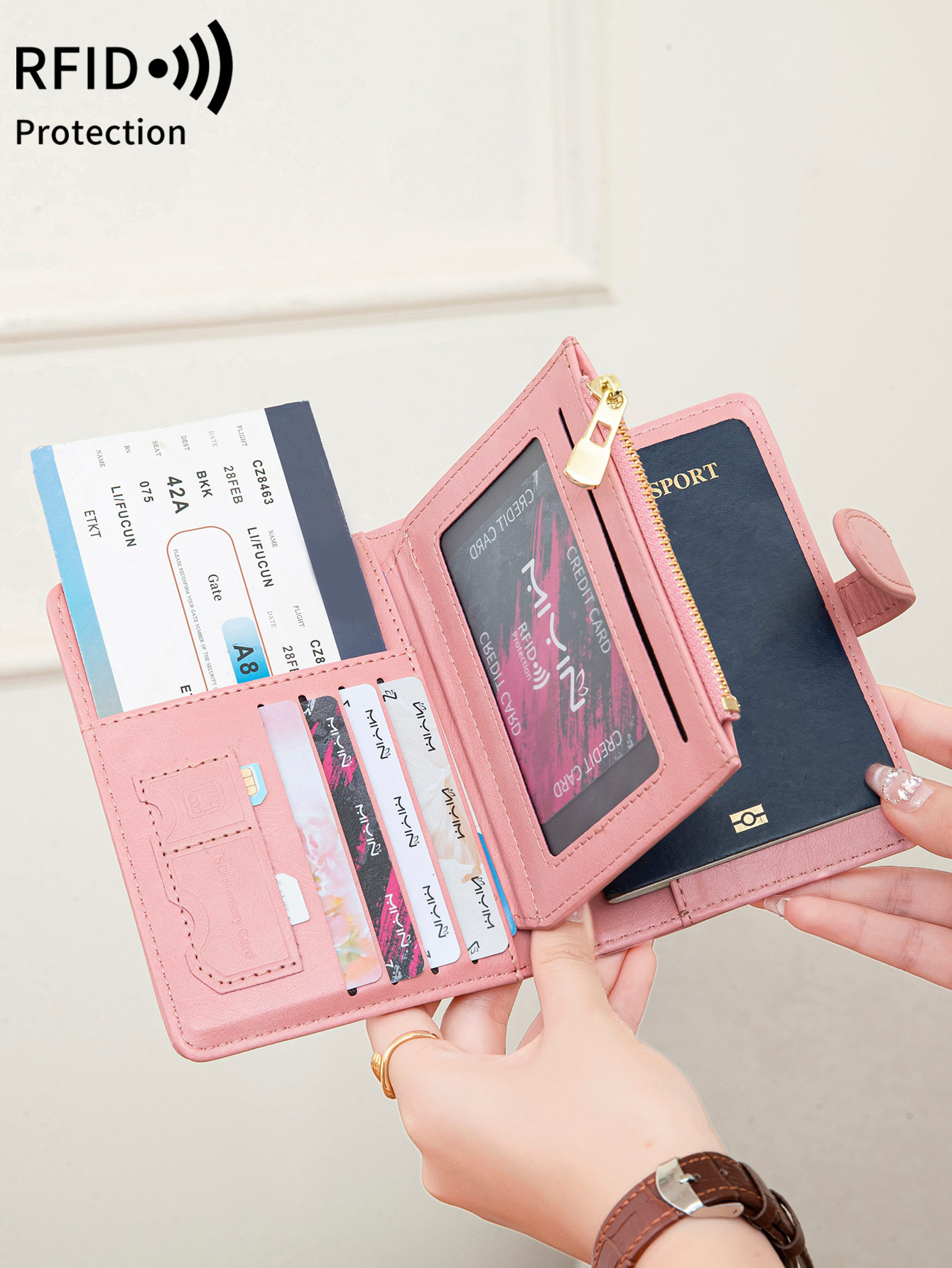 Bolsa para Pasaporte Multifunc - Passport Wallet Rfid reseña y precio